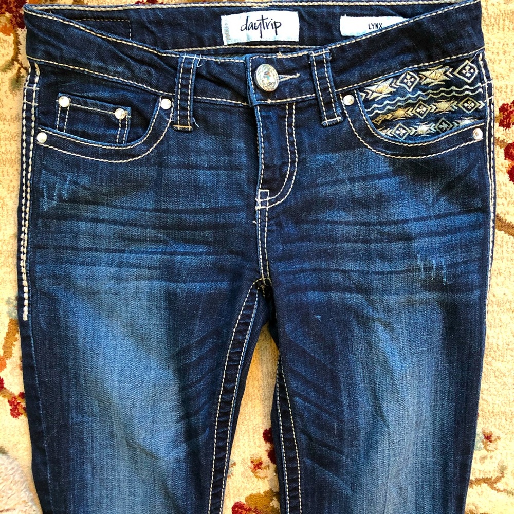 Daytrip The Buckle Lynx Skinny Jeans size 27x27